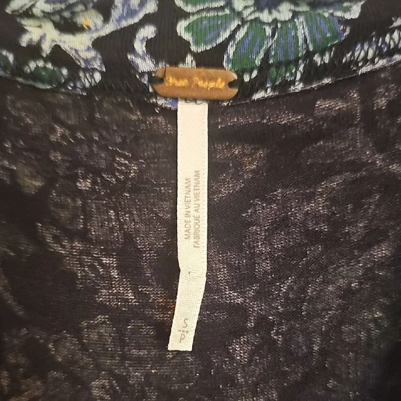 Free People Navy Floral Dress - Picture 3 of 5